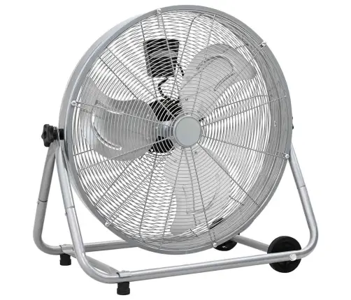 Ventilators Uz Riteņiem, 3 Ātrumi, Sudraba Krāsā, Φ64 Cm Vidaxl