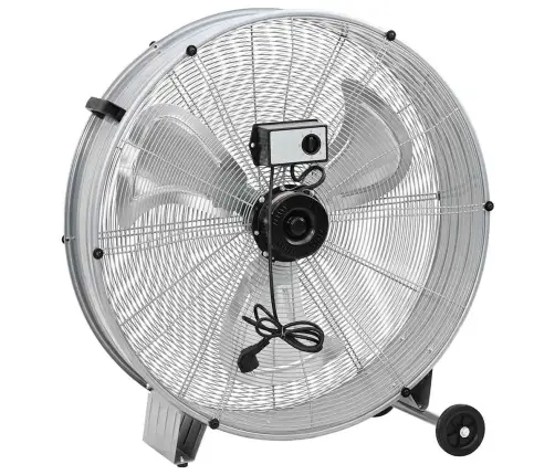 Ventilators Ar Ritenīšiem, 3 Ātrumi, Sudraba Krāsā, Φ77 Cm Vidaxl