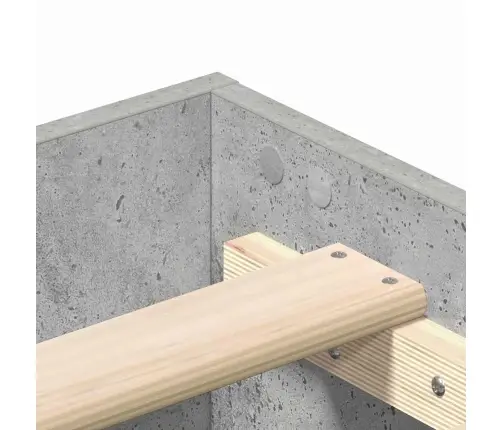 Voodi Raam Betoonihall 120 X 190 Cm Tehispuit