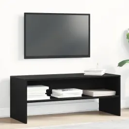 Televizoriaus Spintelė Juodas Ąžuolas 100X40X40 Cm
