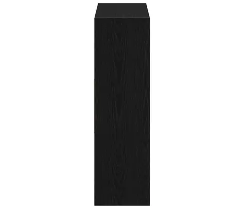 Grāmatu Skapis Melns Ozols 97,5X29,5X100 Cm Inženierijas Koks Vidaxl