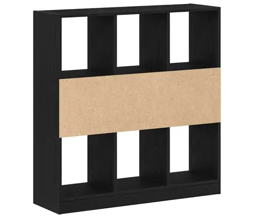 Grāmatu Skapis Melns Ozols 97,5X29,5X100 Cm Inženierijas Koks Vidaxl