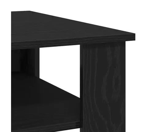 Kohvilaud Must Tamm 60 X 60 X 42 Cm Tehispuit