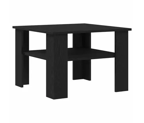 Kohvilaud Must Tamm 60 X 60 X 42 Cm Tehispuit