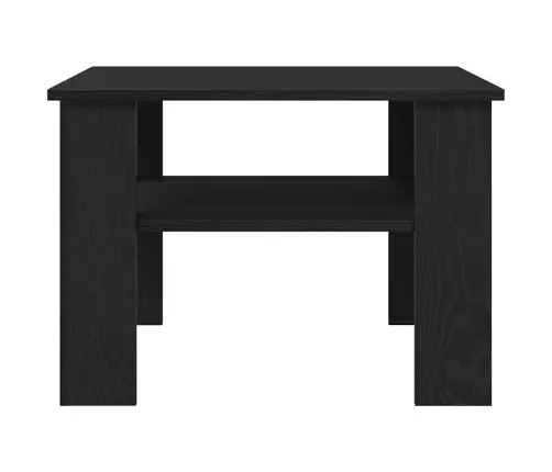 Kohvilaud Must Tamm 60 X 60 X 42 Cm Tehispuit