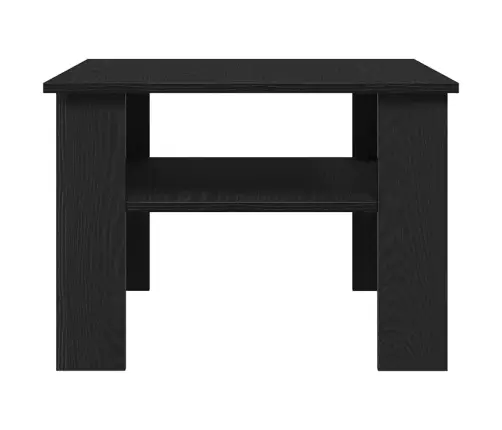 Kohvilaud Must Tamm 60 X 60 X 42 Cm Tehispuit