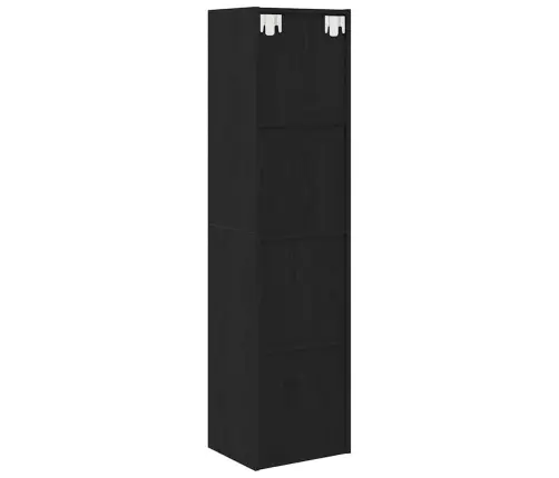 Grāmatplaukts Melns Ozols 143 X 30 X 36 Cm Inženierijas Koks Vidaxl