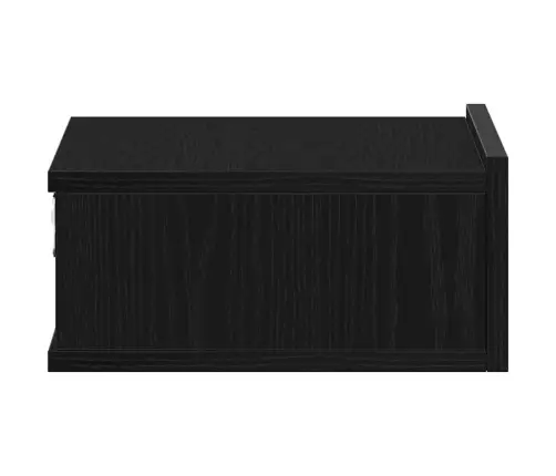 Pakabinamas Naktinis Staliukas, Juodo Ąžuolo, 40X32X15 cm Inžinerinės Medienos