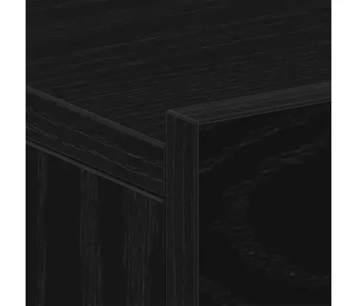 Pakabinamas Naktinis Staliukas, Juodo Ąžuolo, 40X32X15 cm Inžinerinės Medienos