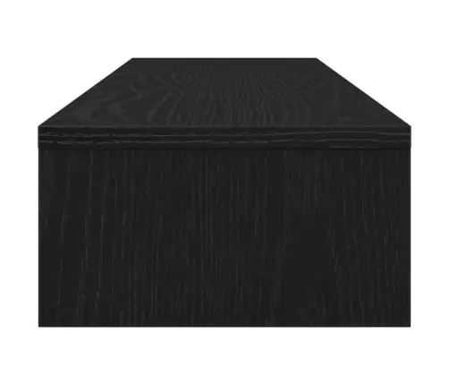 Monitora Paliktnis, Melns Ozols, 100X24X13Cm, Inženierijas Koks Vidaxl
