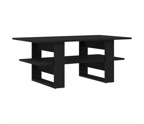 Kafijas Galdiņš Melns Ozols 102 X 55 X 42 Cm Inženierijas Koks Vidaxl