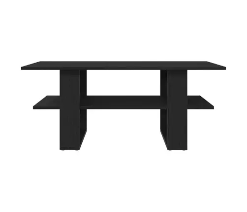 Kafijas Galdiņš Melns Ozols 102 X 55 X 42 Cm Inženierijas Koks Vidaxl