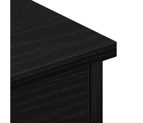 Sienas Skapis Melns Ozols 60 X 26 X 18.5 Cm Inženierijas Koks Vidaxl