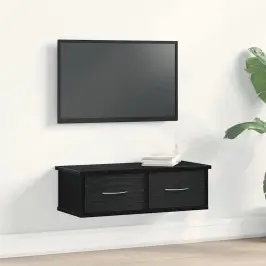 Seinekapp Sahtliga Must Tamm 60 X 26 X 18,5 Cm Tehispuit