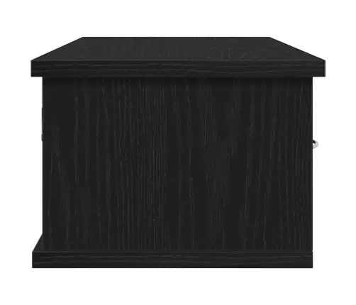 Sienas Skapis Melns Ozols 60 X 26 X 18.5 Cm Inženierijas Koks Vidaxl