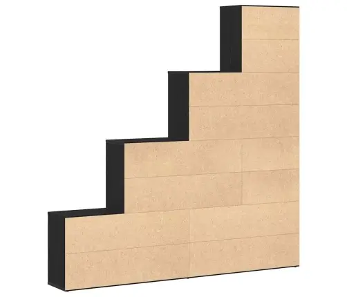 Knygų Spinta Juodas Ąžuolas 155 X 24 X 160 Cm Apdirbta Mediena