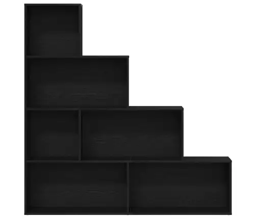 Knygų Spinta Juodas Ąžuolas 155 X 24 X 160 Cm Apdirbta Mediena