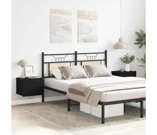 Nakts Skapītis Ar Atvilktni 2 Pcs Melns Ozols 40 X 30 X 30 Cm Vidaxl