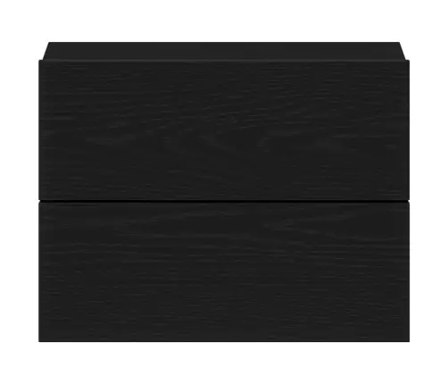 Nakts Skapītis Ar Atvilktni 2 Pcs Melns Ozols 40 X 30 X 30 Cm Vidaxl