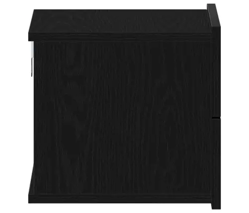 Nakts Skapītis Ar Atvilktni 2 Pcs Melns Ozols 40 X 30 X 30 Cm Vidaxl