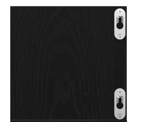 Seinariiul Riiuliga Must Tamm 75 X 18 X 18 Cm Tehispuit