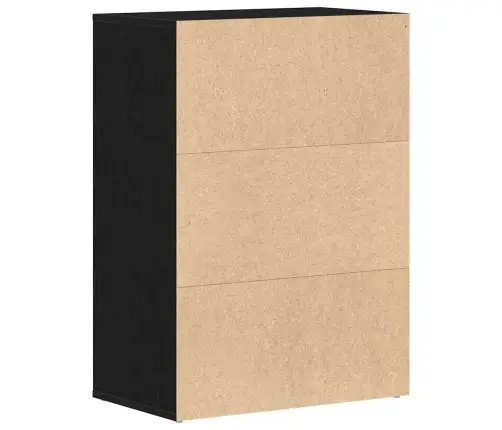 Apavu Plaukts Melns Ozols 60 X 35 X 84 Cm Inženierijas Koks Vidaxl