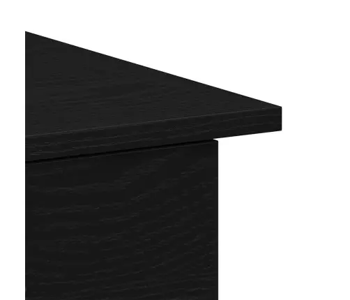 Laud Sahtliga Uksega Must Tamm 100 X 50 X 76 Cm Tehispuit