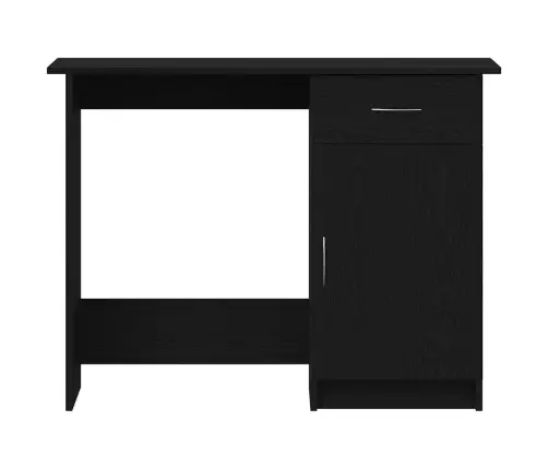 Laud Sahtliga Uksega Must Tamm 100 X 50 X 76 Cm Tehispuit