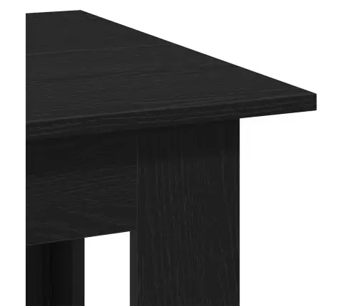 Kafijas Galdiņš Melns Ozols 100 X 60 X 42 Cm Inženierijas Koks Vidaxl