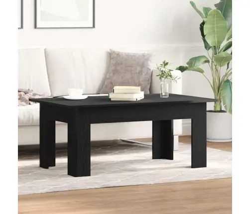 Kafijas Galdiņš Melns Ozols 100 X 60 X 42 Cm Inženierijas Koks Vidaxl