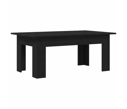 Kafijas Galdiņš Melns Ozols 100 X 60 X 42 Cm Inženierijas Koks Vidaxl