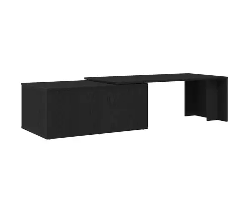 Kafijas Galdiņš Melns Ozols 150 X 50 X 35 Cm Inženierijas Koks Vidaxl