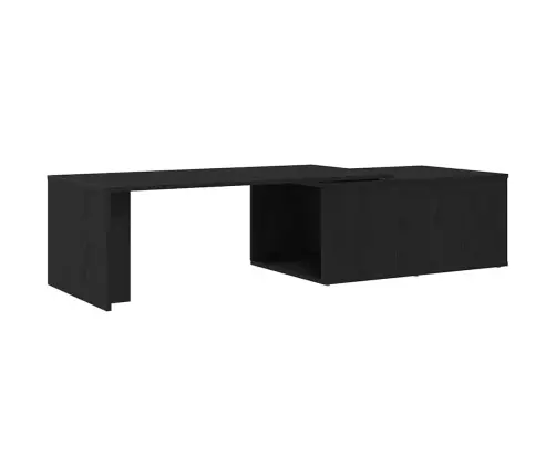Kafijas Galdiņš Melns Ozols 150 X 50 X 35 Cm Inženierijas Koks Vidaxl