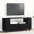 Tv Skapis Ar Riteņiem Melns Ozols 102X34,5X43 Cm Vidaxl