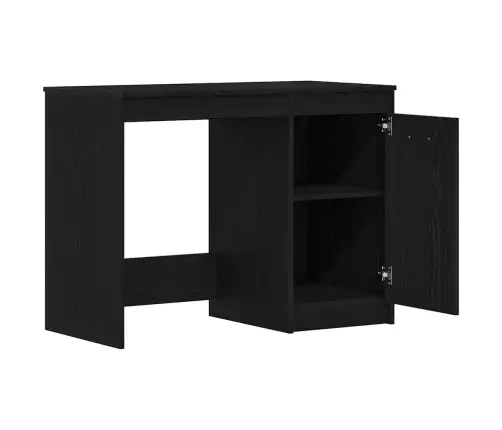 Galds Melns Ozols 100 X 50 X 76 Cm Inženierijas Koks Vidaxl