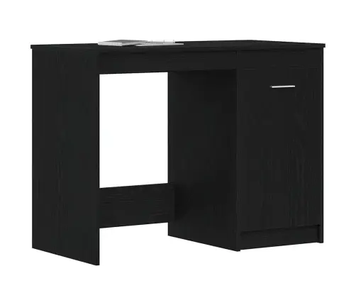 Galds Melns Ozols 100 X 50 X 76 Cm Inženierijas Koks Vidaxl