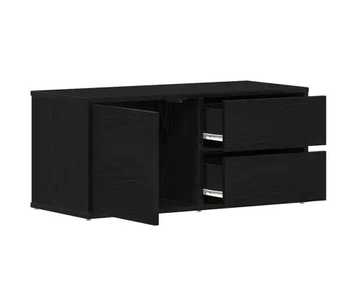 Televizora Stends Melna 80 X 34 X 35.5 Cm Inženierijas Koks Vidaxl