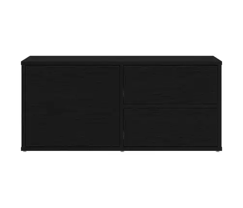 Televizora Stends Melna 80 X 34 X 35.5 Cm Inženierijas Koks Vidaxl