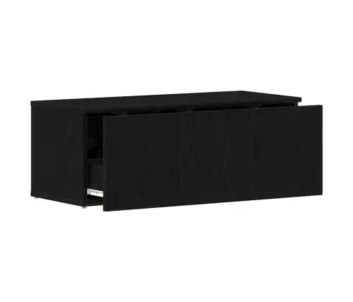 Televizora Stends Melna 80 X 34 X 30 Cm Inženierijas Koks Vidaxl