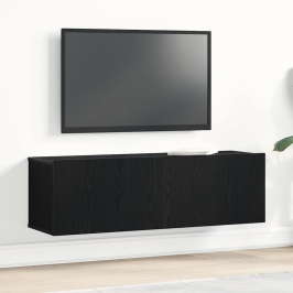 Televizoru Skapji Melns Ozols 100 X 30 X 30 Cm Vidaxl