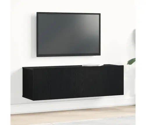 Televizoru Skapji Melns Ozols 100 X 30 X 30 Cm Vidaxl