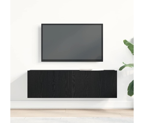 Televizoru Skapji Melns Ozols 100 X 30 X 30 Cm Vidaxl