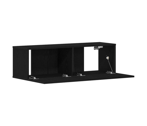 Televizoru Skapji Melns Ozols 100 X 30 X 30 Cm Vidaxl