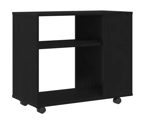 Sānu Galdiņš, Melns Ozols, 70X35X60 Cm, Inženierkoks Vidaxl