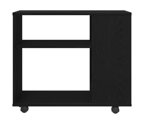 Sānu Galdiņš, Melns Ozols, 70X35X60 Cm, Inženierkoks Vidaxl