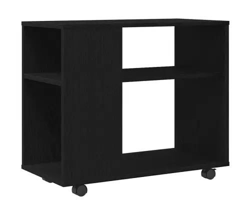 Sānu Galdiņš, Melns Ozols, 70X35X60 Cm, Inženierkoks Vidaxl