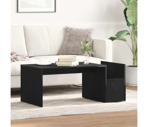 Kavos Staliukas Juoda Ąžuolo 90 X 45 X 35 Cm Apdirbta Mediena Kavos Staliukas Juoda Ąžuolo 90 X 45 X 35 Cm Apdirbta Mediena