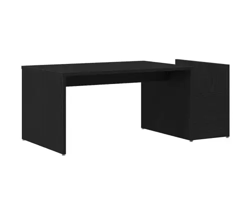 Kavos Staliukas Juoda Ąžuolo 90 X 45 X 35 Cm Apdirbta Mediena Kavos Staliukas Juoda Ąžuolo 90 X 45 X 35 Cm Apdirbta Mediena