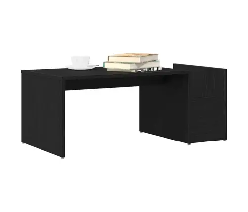 Kavos Staliukas Juoda Ąžuolo 90 X 45 X 35 Cm Apdirbta Mediena Kavos Staliukas Juoda Ąžuolo 90 X 45 X 35 Cm Apdirbta Mediena