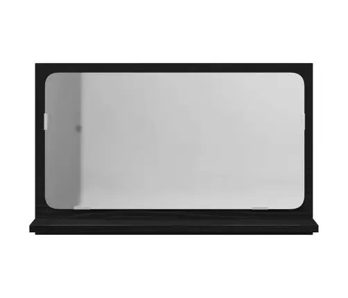 Veidrodis Lentyna Su Lentyna Juodas Ąžuolas 60 X 10,5 X 37 Cm